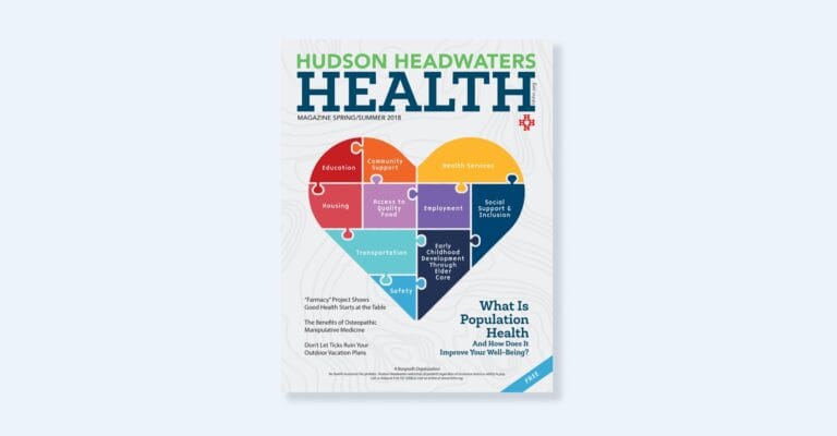 Spring/Summer 2018 Hudson Headwater Health Magazine cover