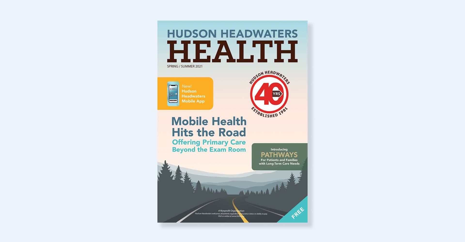 Spring/Summer 2021 Hudson Headwater Health Magazine cover