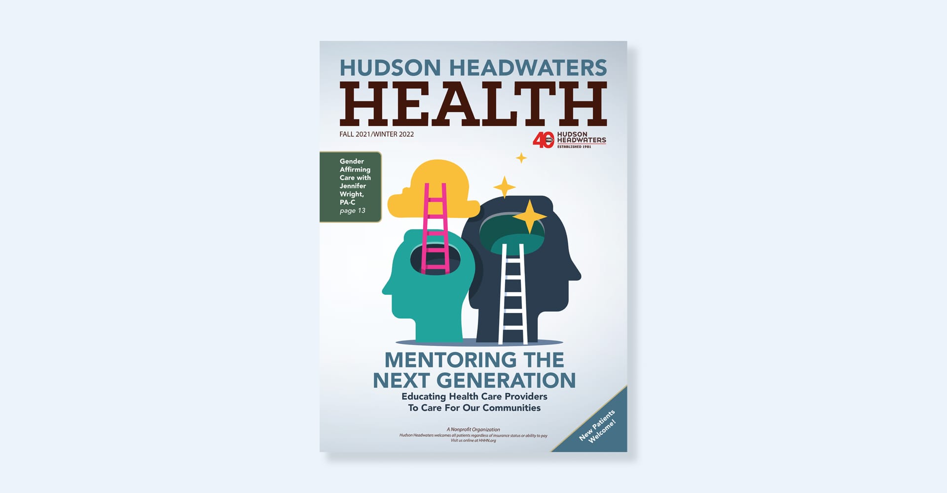 Fall/Winter 2021 Hudson Headwater Health Magazine cover