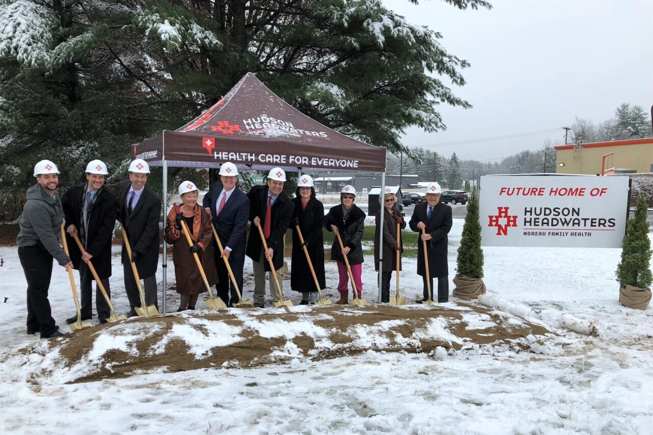 Groundbreaking Ceremony At Future Home of Moreau Family Health Hudson