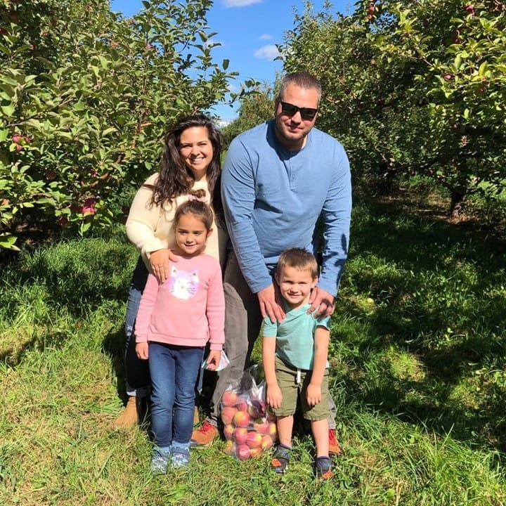 Kristin Cassevah-Pond, FNP with her family