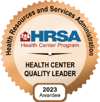 2023 HRSA Health Center Quality Leader badge