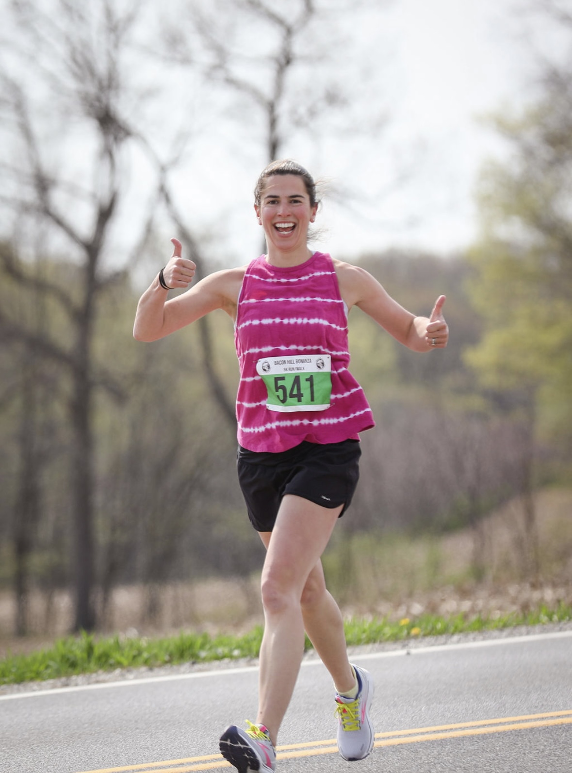 Jamie Martin, RD running in a race