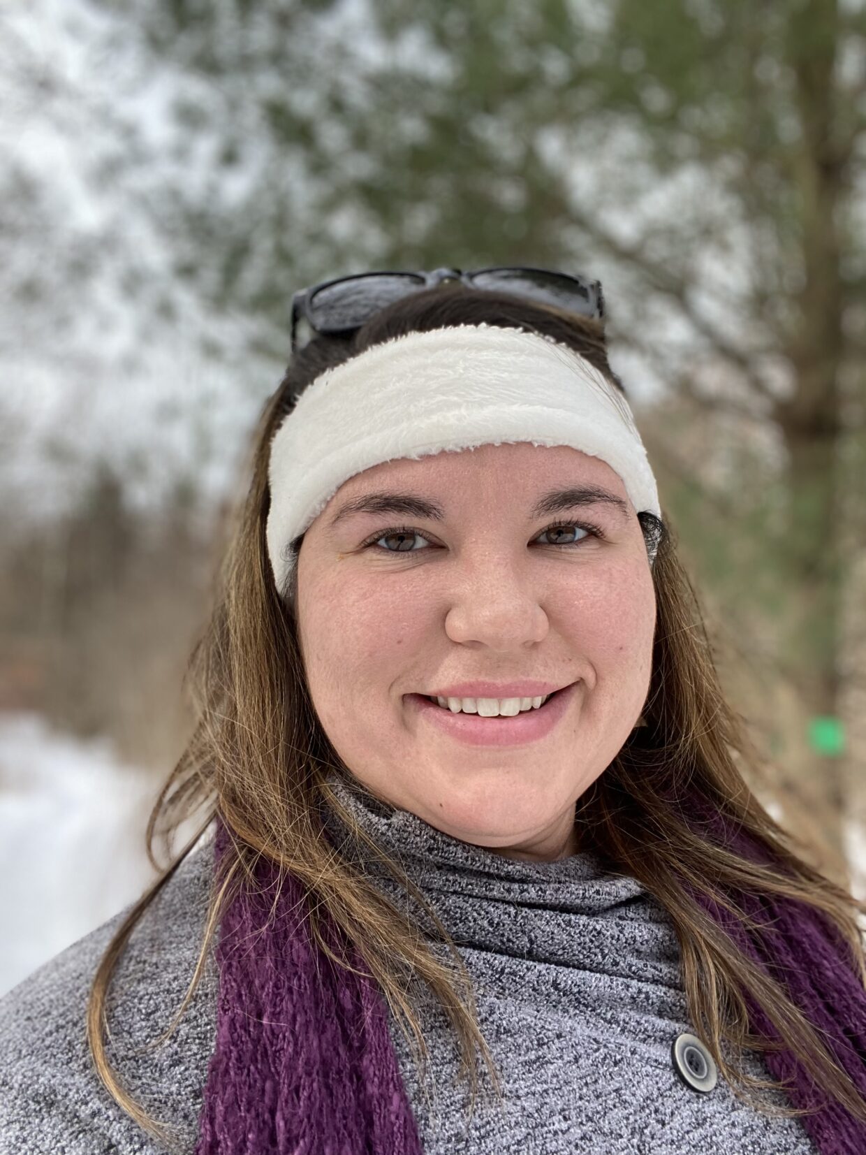 Dr. McAndrew snowshoeing