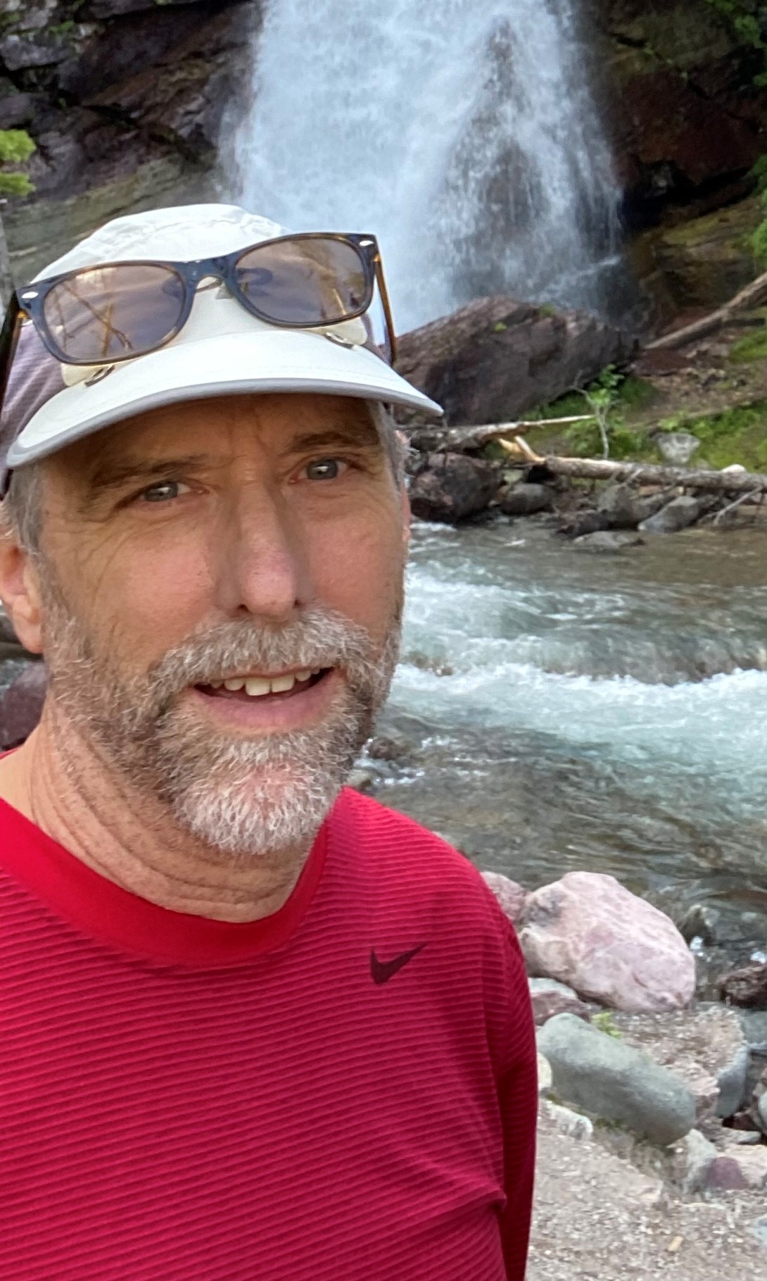 Dr. Omohundro hiking