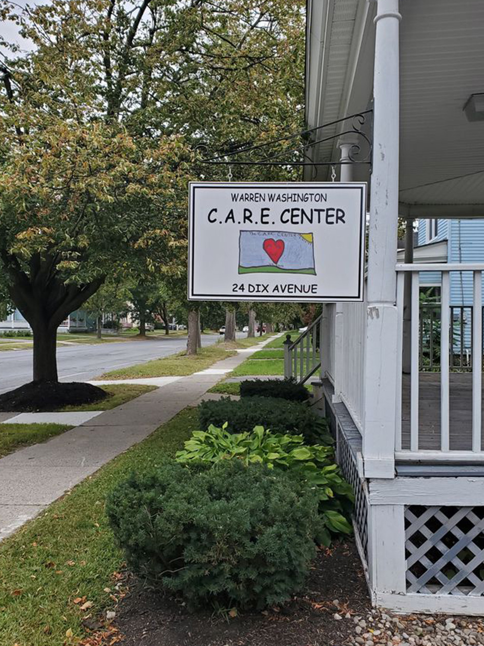 Warren Washington C.A.R.E. Center sign