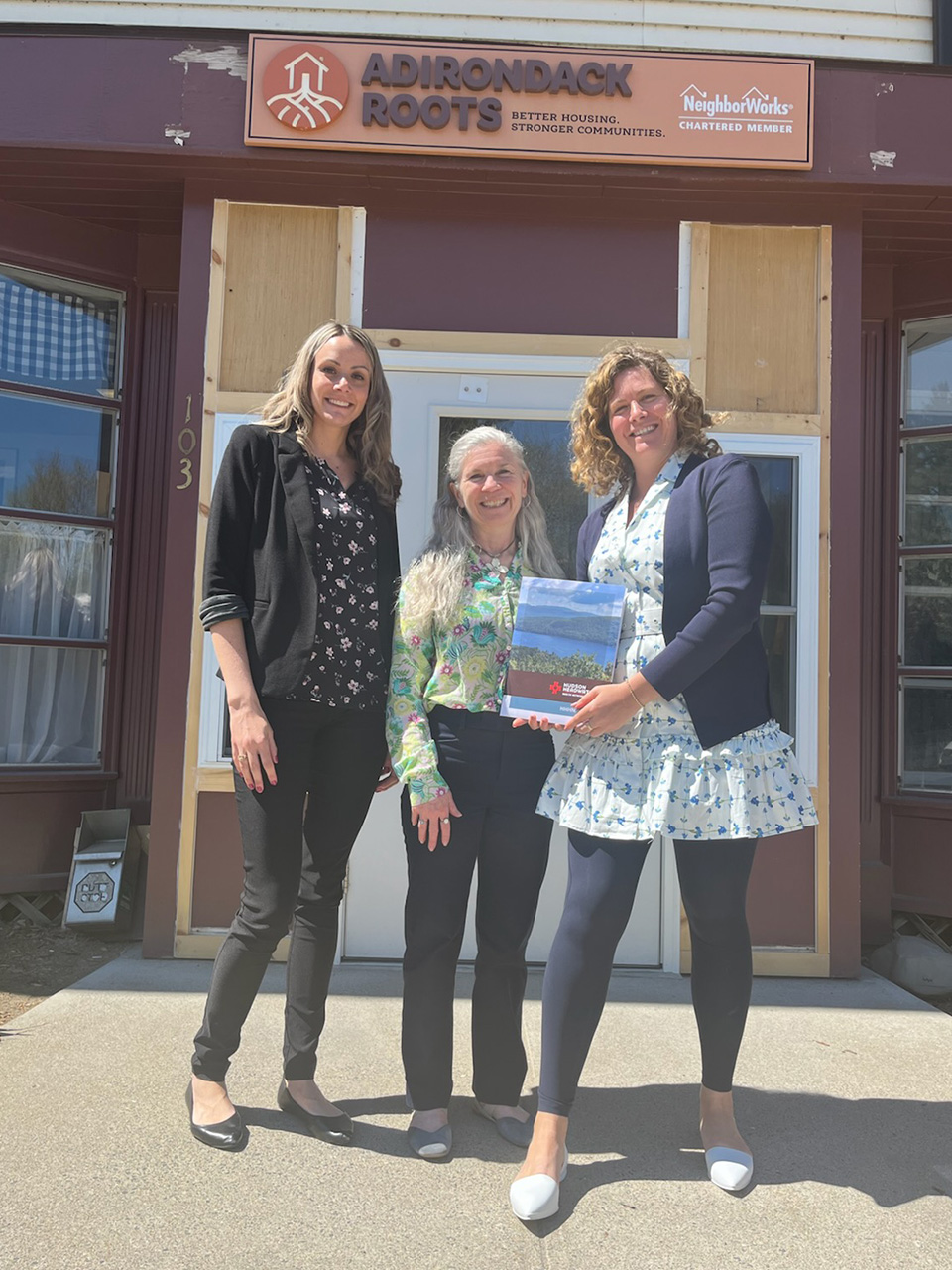 Hudson Headwaters presenting Adirondack Roots with an Upstream Fund Grant