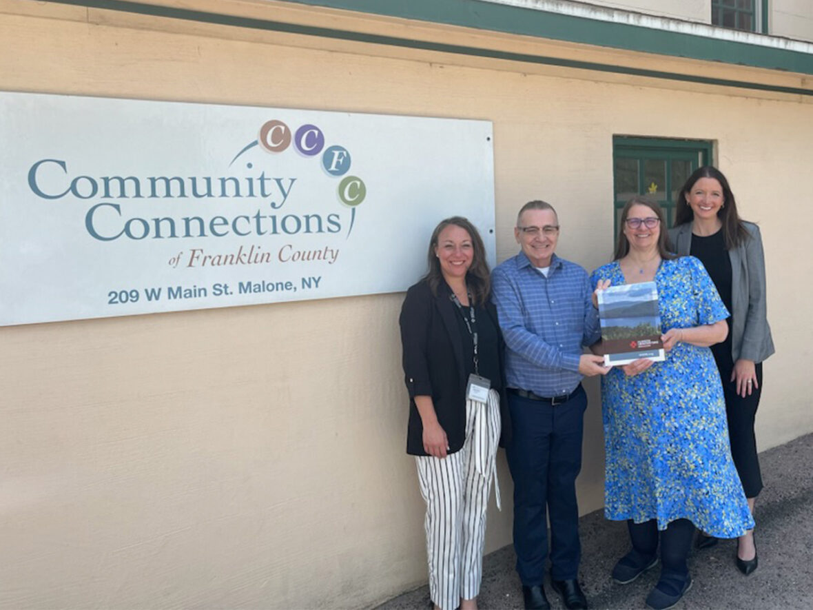 Hudson Headwaters presenting Community Connections with an Upstream Fund Grant