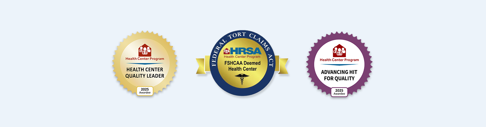 2025 HRSA award badges