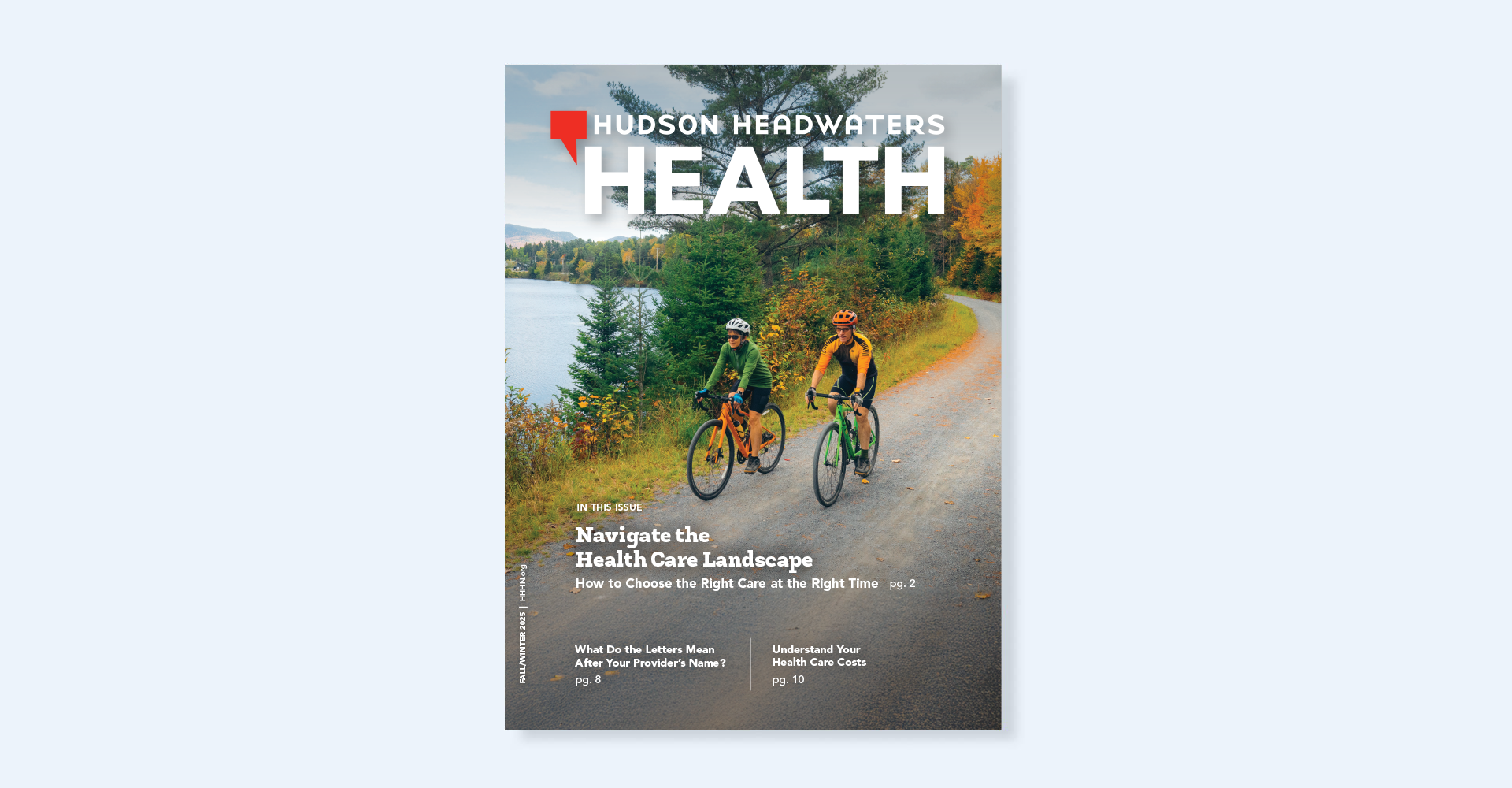 Cover of the Fall/Winter '25 issue of Hudson Headwaters Health magazine