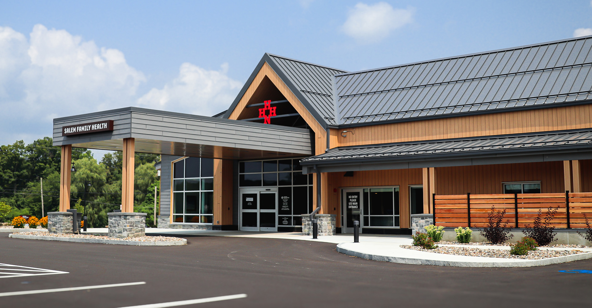 Exterior of Salem Family Health, home of Pharmacy at Salem