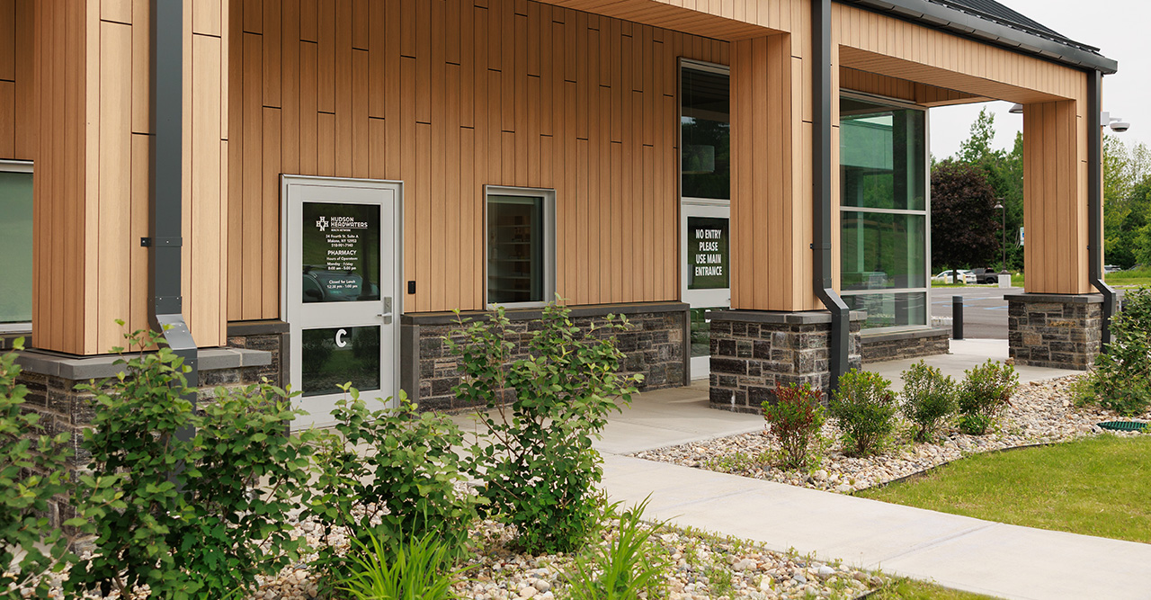 Exterior Pharmacy at Malone entrance